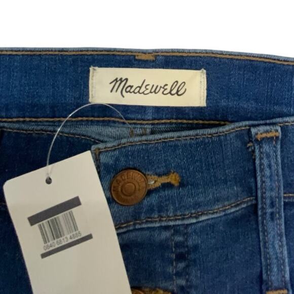 Madewell Jeans Womens 31 Cali Demi Boot Button Fly Mid Wash Streetwear Denim NWT - Picture 9 of 11